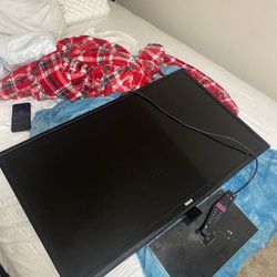 40” Tv With Stand And Remote 