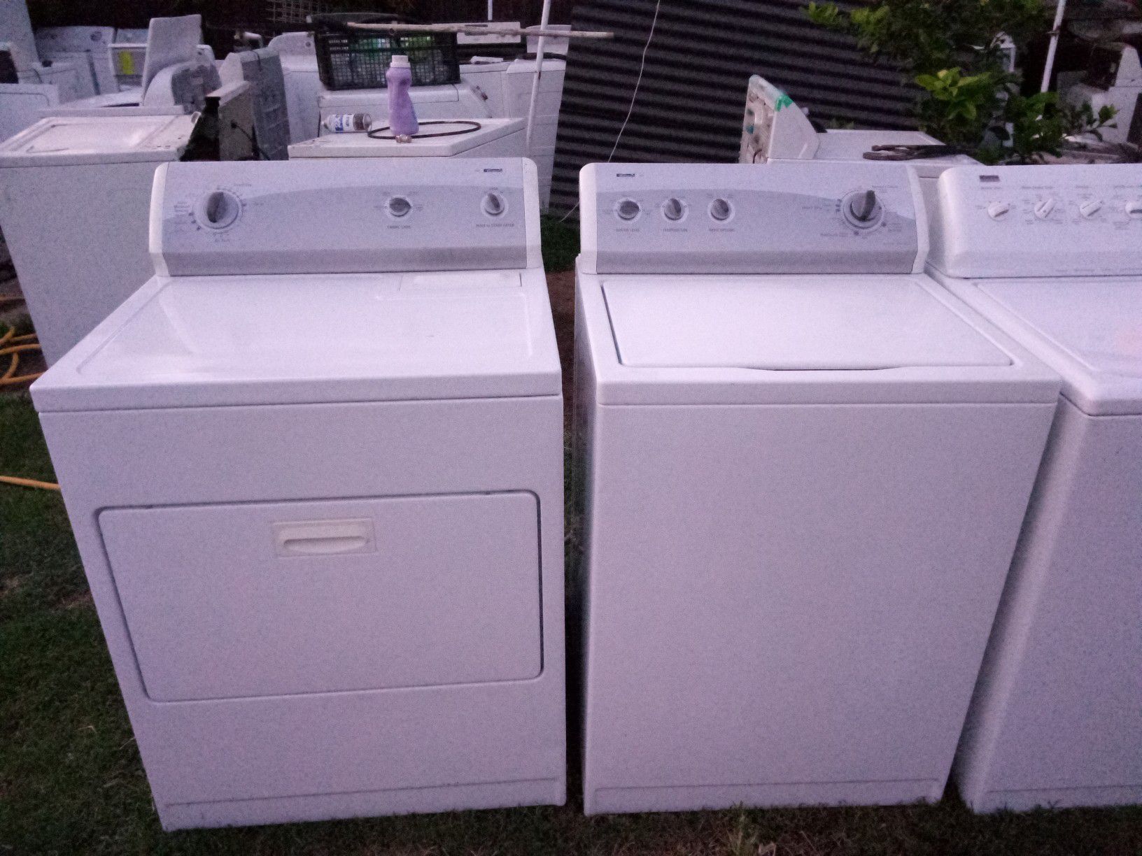 Kenmore heavy duty extra large-capacity washer and dryer set with warranty