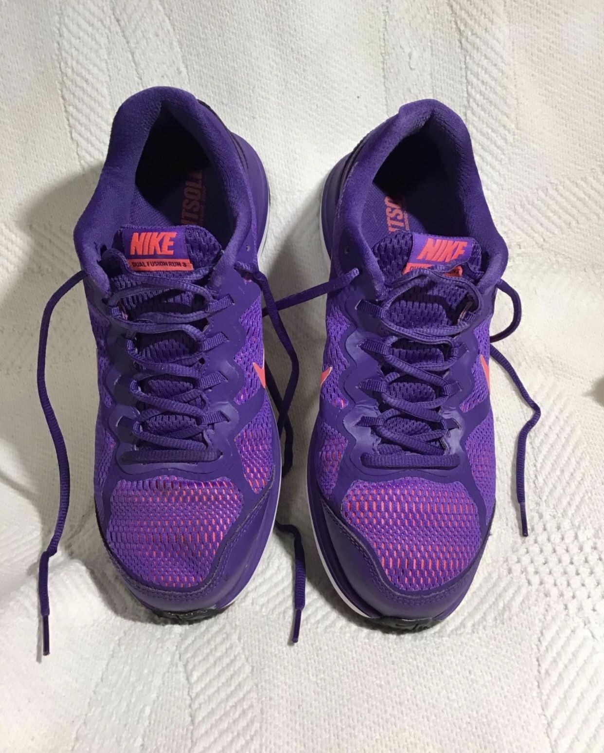 Nike Dual Fusion Run 3 Running Shoe Women’s Size 9.5 Purple/Pink (653594-501