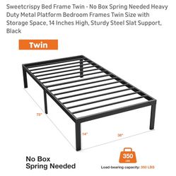 Two Twin XL Beds With Frames