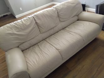 3 seat leather couch