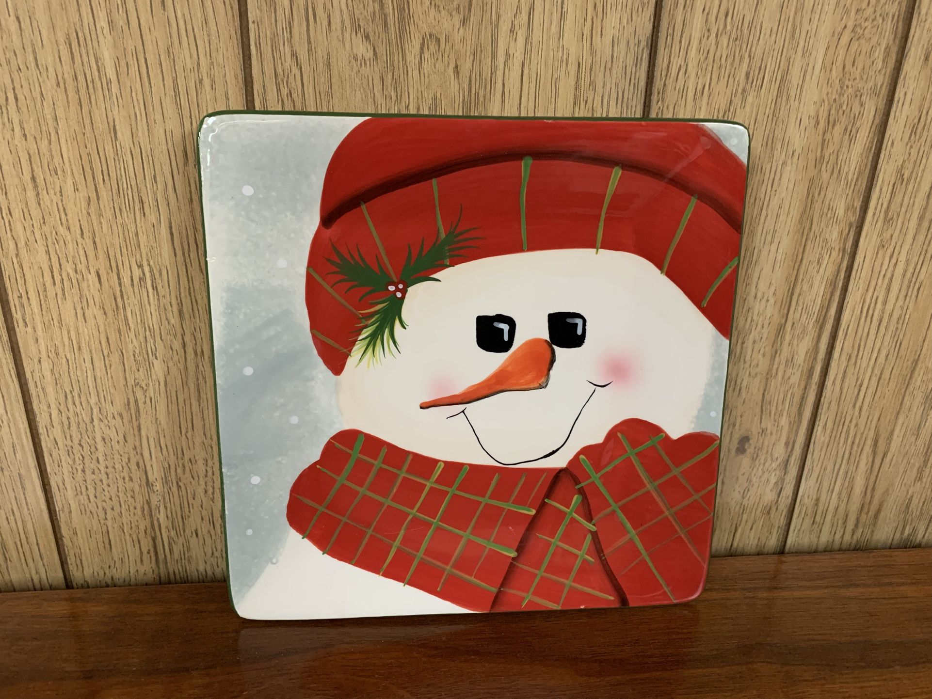 Snowman Plate By Oneida