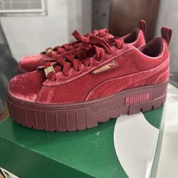 Mayze Velvet Puma Platforms 