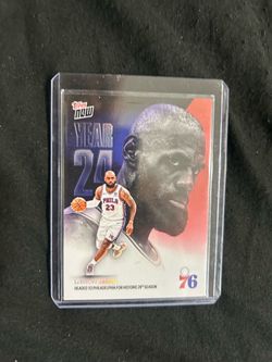 Topps Now Year 24 2026 LeBron James Philadelphia 76ers #OS3 Refractor Foil SSP