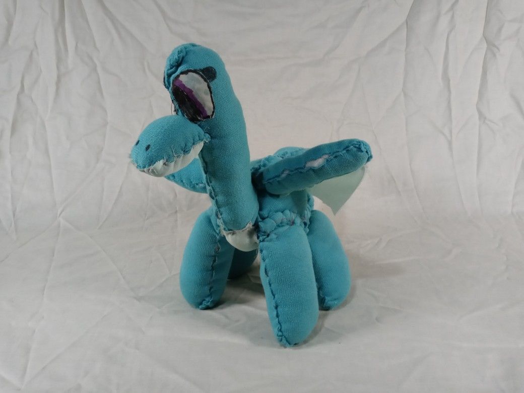 *NEW* Handmade Light Blue Dragon Plushie