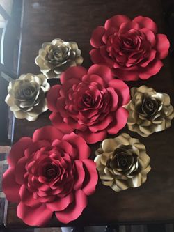 Paper flowers and paper roses