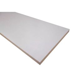 White Melamine Shelf 3/4"x 15-3/4"x 71-3/4" -4 Shelves