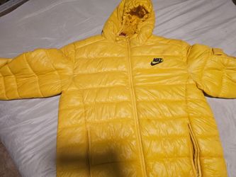 Nike Yellow Puffer Jacket with Hood