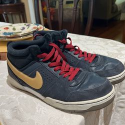 Nike Men’s Renzo Mid 2 Sneaker Size 10 Blue Gold 2012