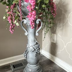 Very beautiful, outdoor indoor vase with the flowers