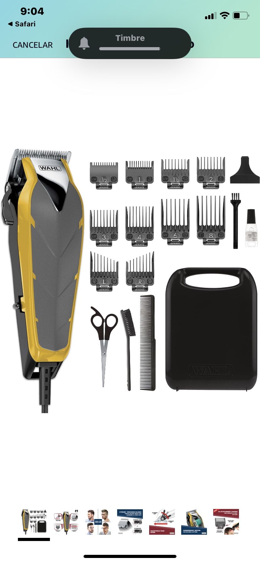 Equipo Para Cortar Cabello WAHL MC2 17 Piezas Modelo MC2