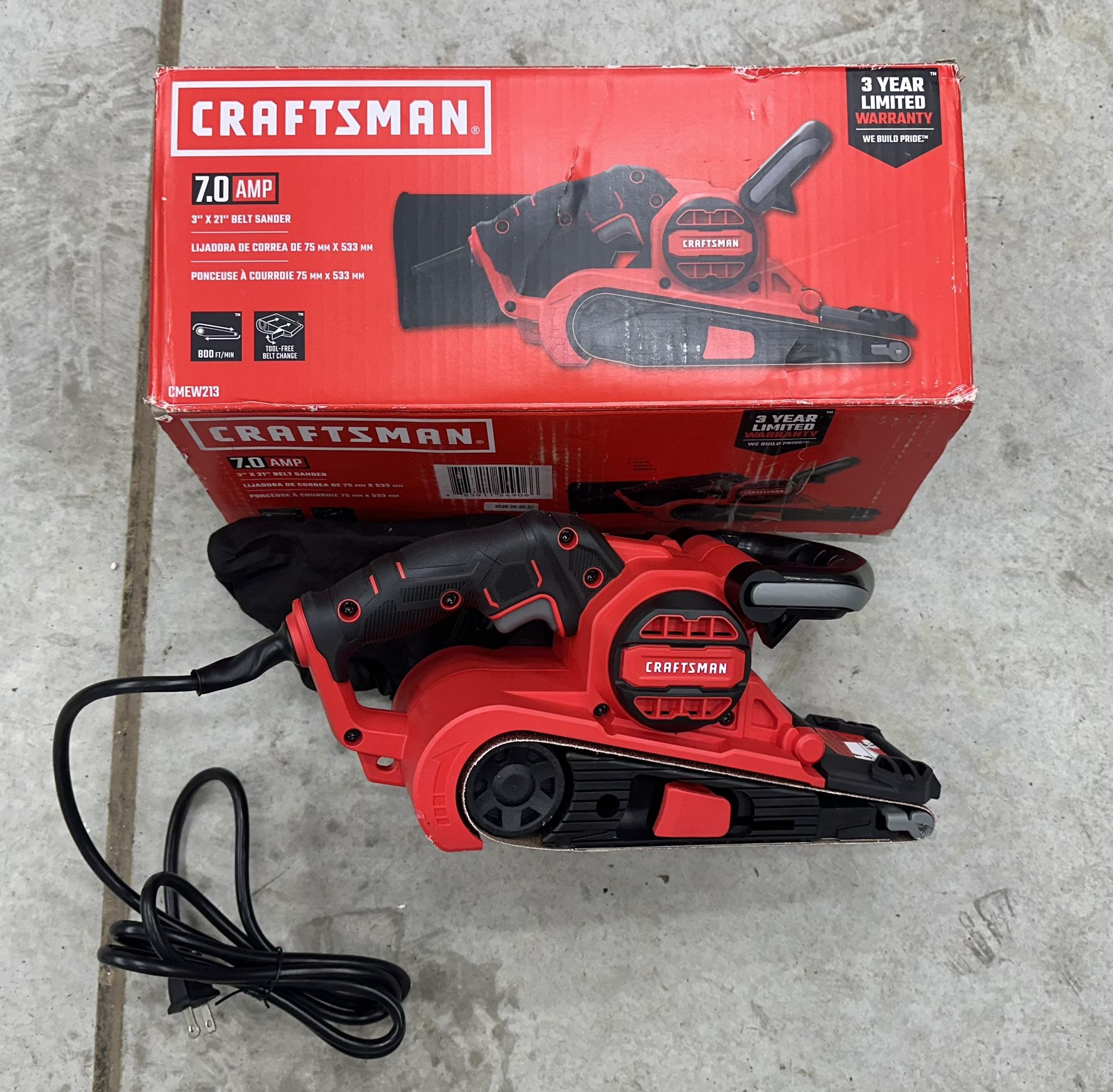 7-Amp Corded Belt Sander