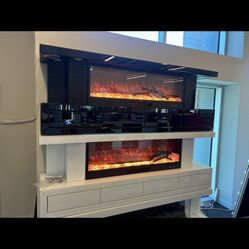 Brand New Elegant Fireplace Tv Stand 