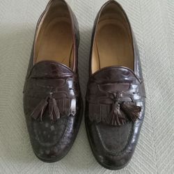 GATOR LOOKS BURGUNDY LOAFERS MEN'S 9.5 