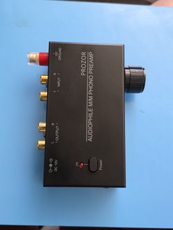 PROZOR Pre Amplifier for Turntable Audiophile M/M Phono preamp with Level Volume Controls with RCA Input