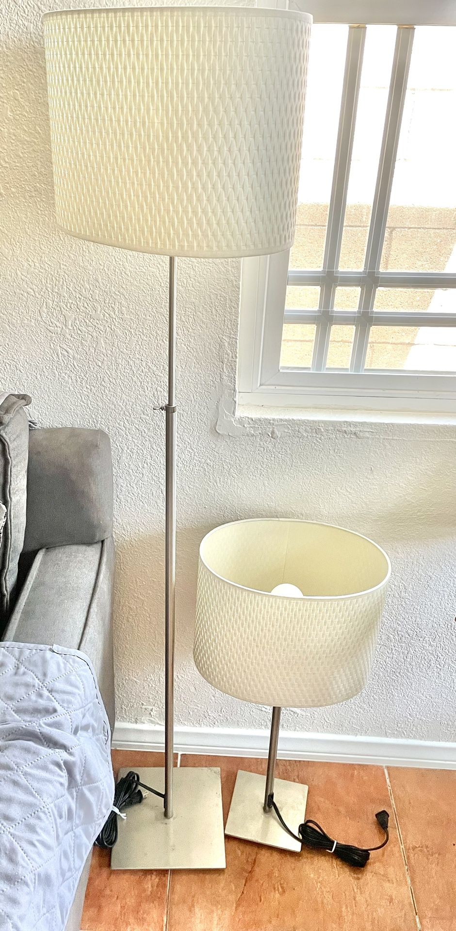 IKEA Aläng Table And Floor Lamps for Sale in Norwalk, CA - OfferUp
