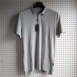 John Varvatos Star USA Soft Polo Shirt Size M Grey