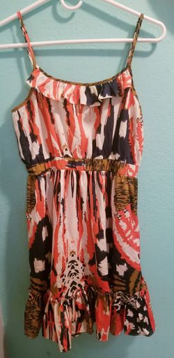 Cute Summer Dress..Orange color..Size Small Womens..Like New!