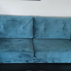 Green Velvet Sofa