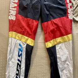 Billionaire Boys Club Multicolor Colorblock Nylon Polyester Logo Casual Pants L