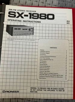Pioneer SX-1980