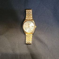 10k Gold Plated Elgin Watch. Mens.