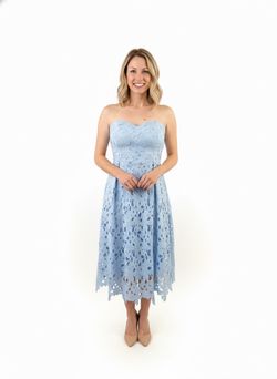 Ayla Light Blue Strapless Dress
