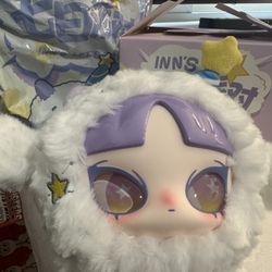 Inns Let's Party Zipper Bag Plush White Star Party (Chain Not Included)