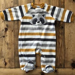 Set of 3 Fleece footie pajamas 3M