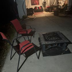 Firepet And Chairs & Double-Sided Fireproof, Oil and Waterproof Protective Mat for Grass and Deck