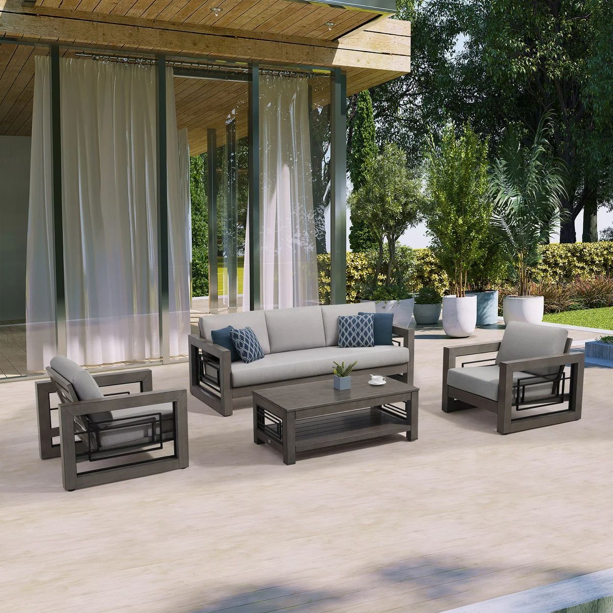 Austin 4-piece Outdoor Patio Seating Set
