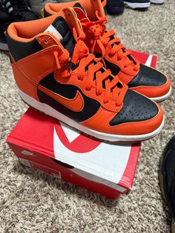 Nike Dunk High Orange Black Sneakers