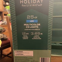 LED Multi Color C9 String Lights - 3 Sets Included 