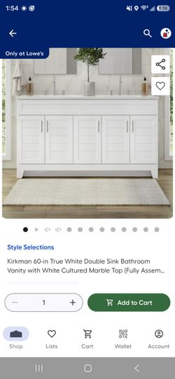 60-in Double Sink Bathroom Vanity