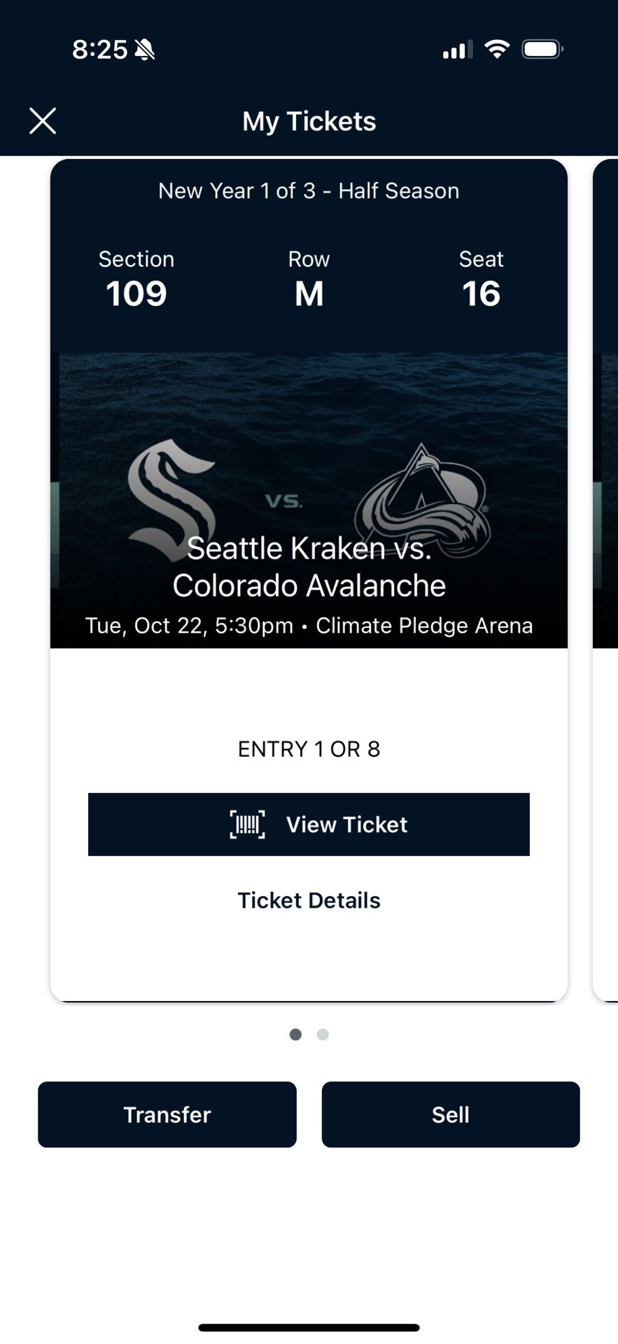 2 Kraken Tickets