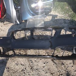 2013 To 2016 BMW 528i Front Bumper Black OEM Part