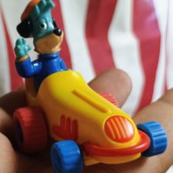 Vintage HUCKLEBERRY Hound LAF 3 toy Car 3" long 1991 Hanna Barbera