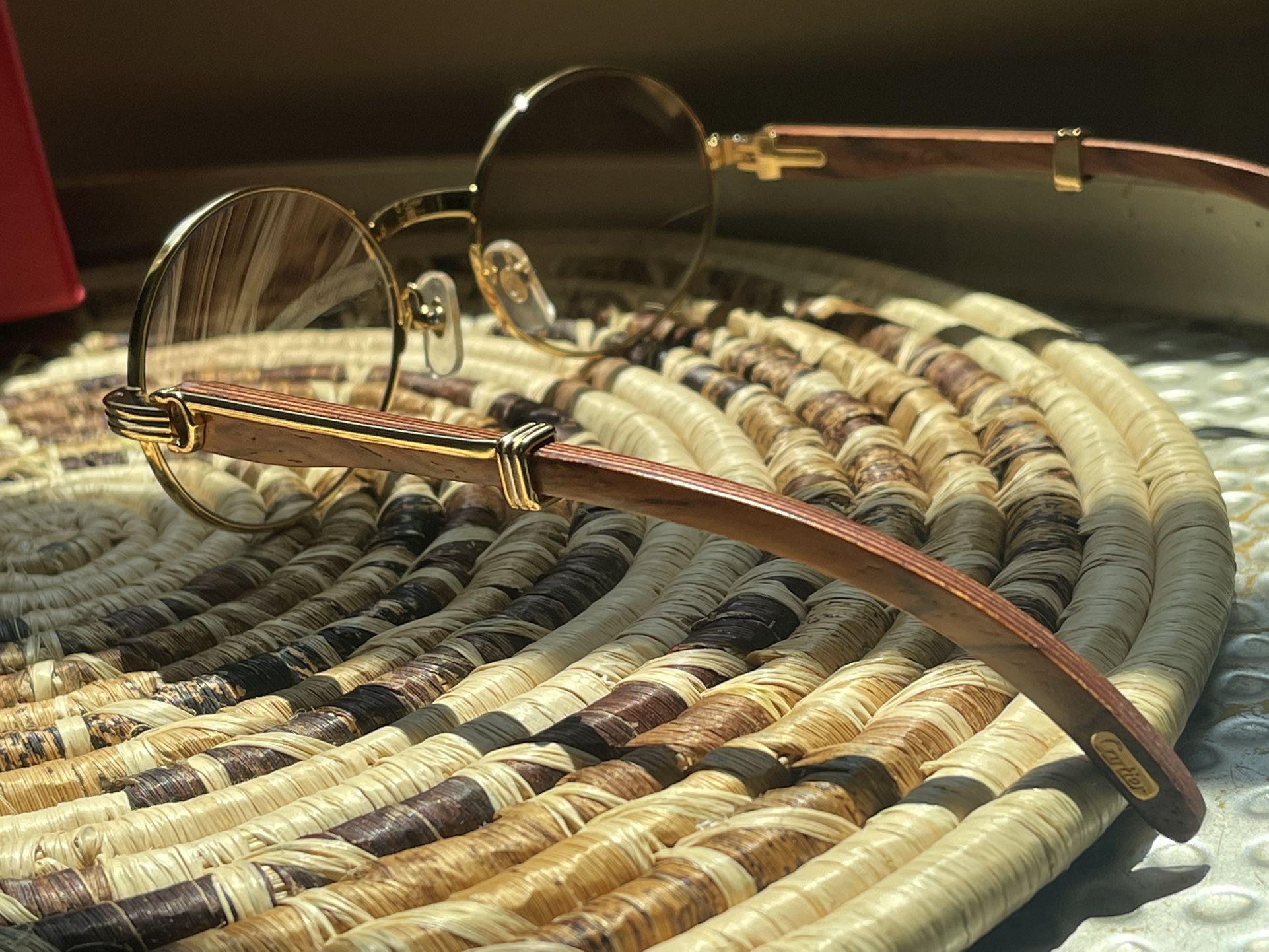 Cartier Gold Round Eyewear