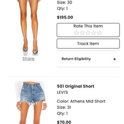 Revolve Denim Shorts Levi’s And Retrofete
