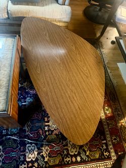 Vintage Mersman MCM Guitar Pick Coffee Table