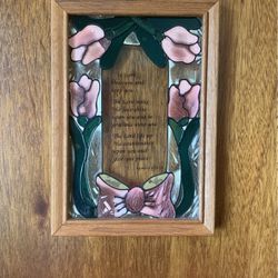 Stained Glass Scripture Decor
