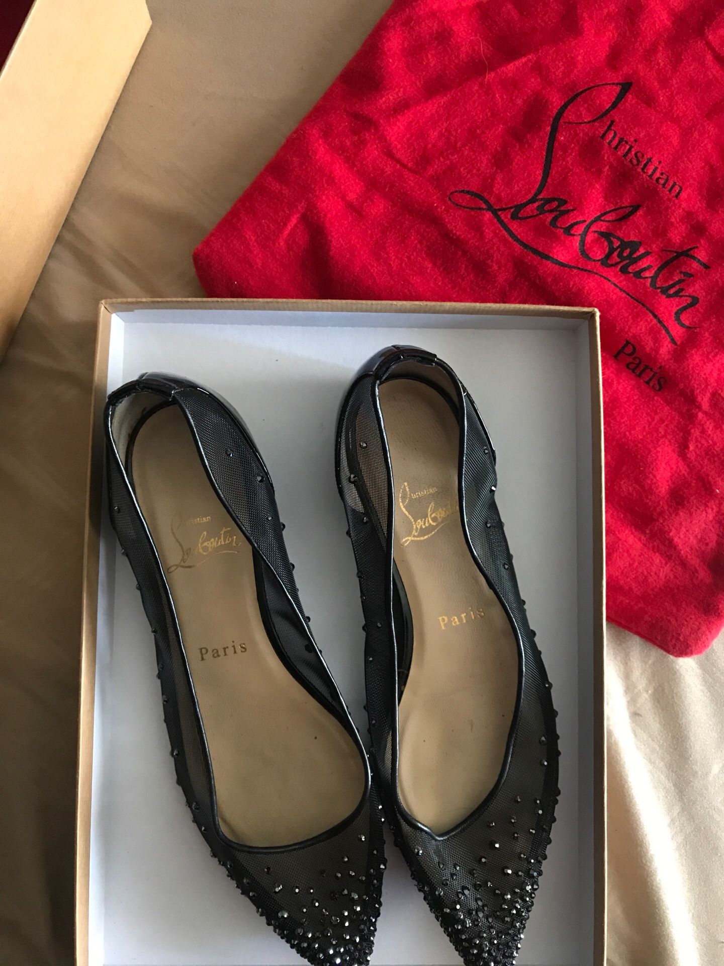 クリスチャンルブタン　BODY STRASS FLAT RES 37 クリスチャンルブタンBODY STRASS FLAT RES 37