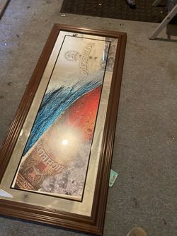 Michelob Beer Framed Bar Mirror