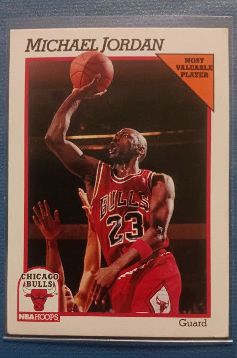 1991 NBA HOOPS #30 Michael Jordan MOST VALUABLE PLAYER 
