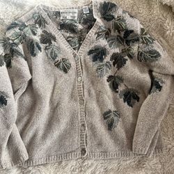Vintage Women Sweater Cardigan 