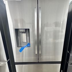 New Stainless Steel Samsung French Door Counter Depth Smart Refrigerator 