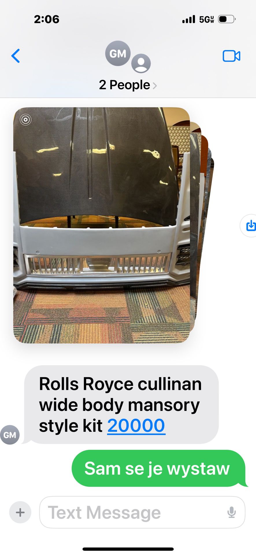 Rolls Royce cullinan wide body mansory style kit 