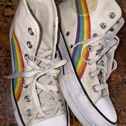 Converse Rainbow High tops 
