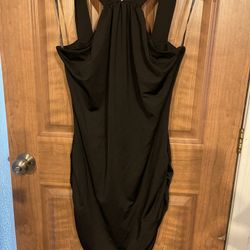 Rushed Black Dress