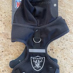 Small Las Vegas, Raiders, Reflective Pet Harness With Vented Shaded Hood